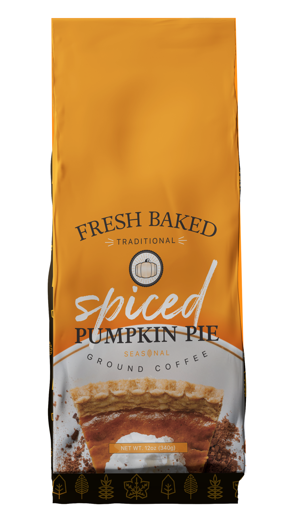 Fresh Baked Traditional Spiced Pumpkin Pie Flavored Coffee 12oz Ground