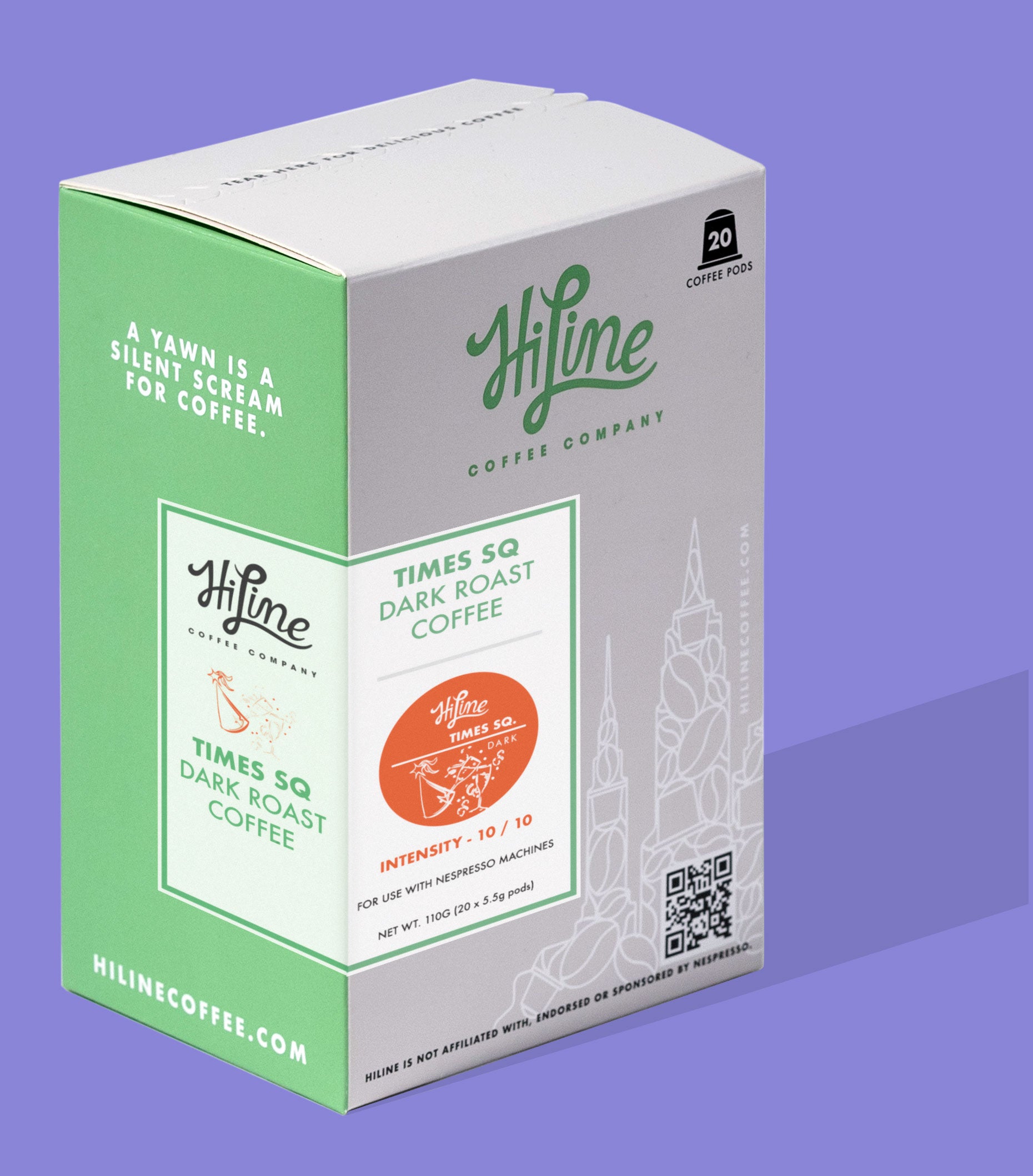 Times Square Dark 20 Pods for Nespresso - Pods for Nespresso